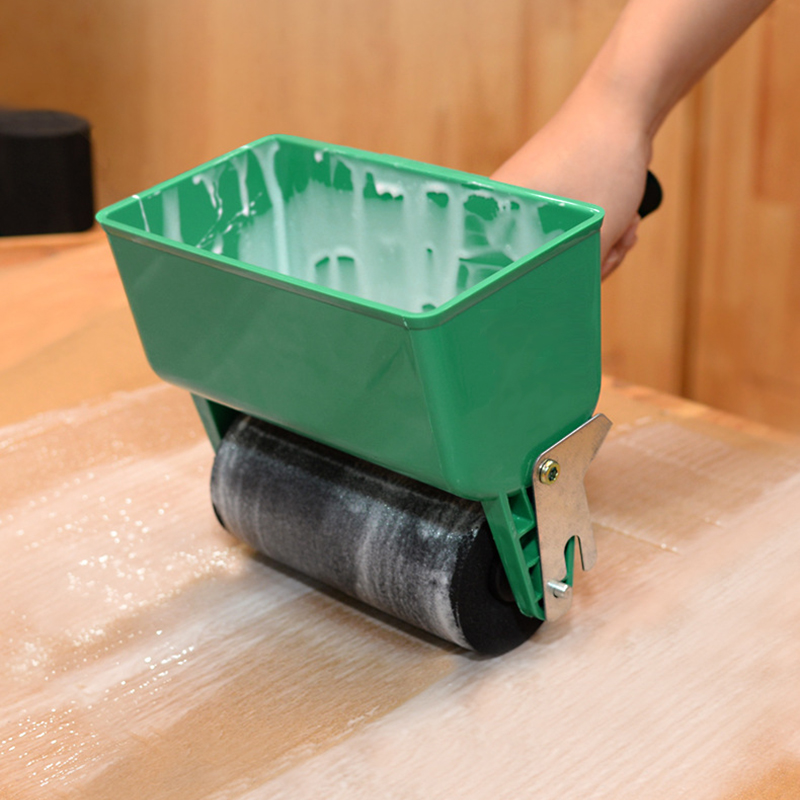 Woodworking Wallpaper - 木工ハンドヘルド接着剤アプリケーター 3 インチ 6 インチポータブル木製壁紙カートン接着剤ブラシローラー手動装飾ツール