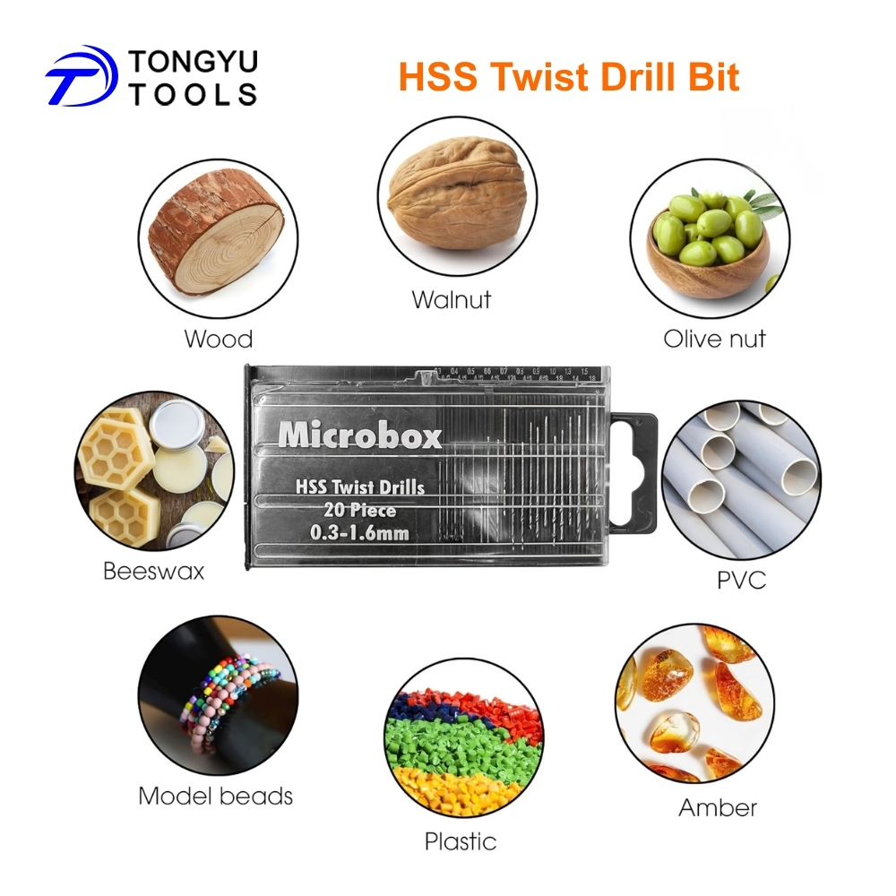 20個入りミニツイストドリルビットマイクロ0.3-1.6mm - Woodworking Resin のレビューと価格