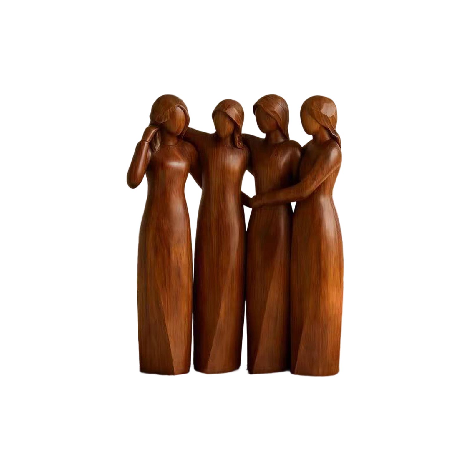 クリエイティブ模造木樹脂クラフト装飾品姉妹友情家の装飾デスク - Woodworking Resin のレビューと価格